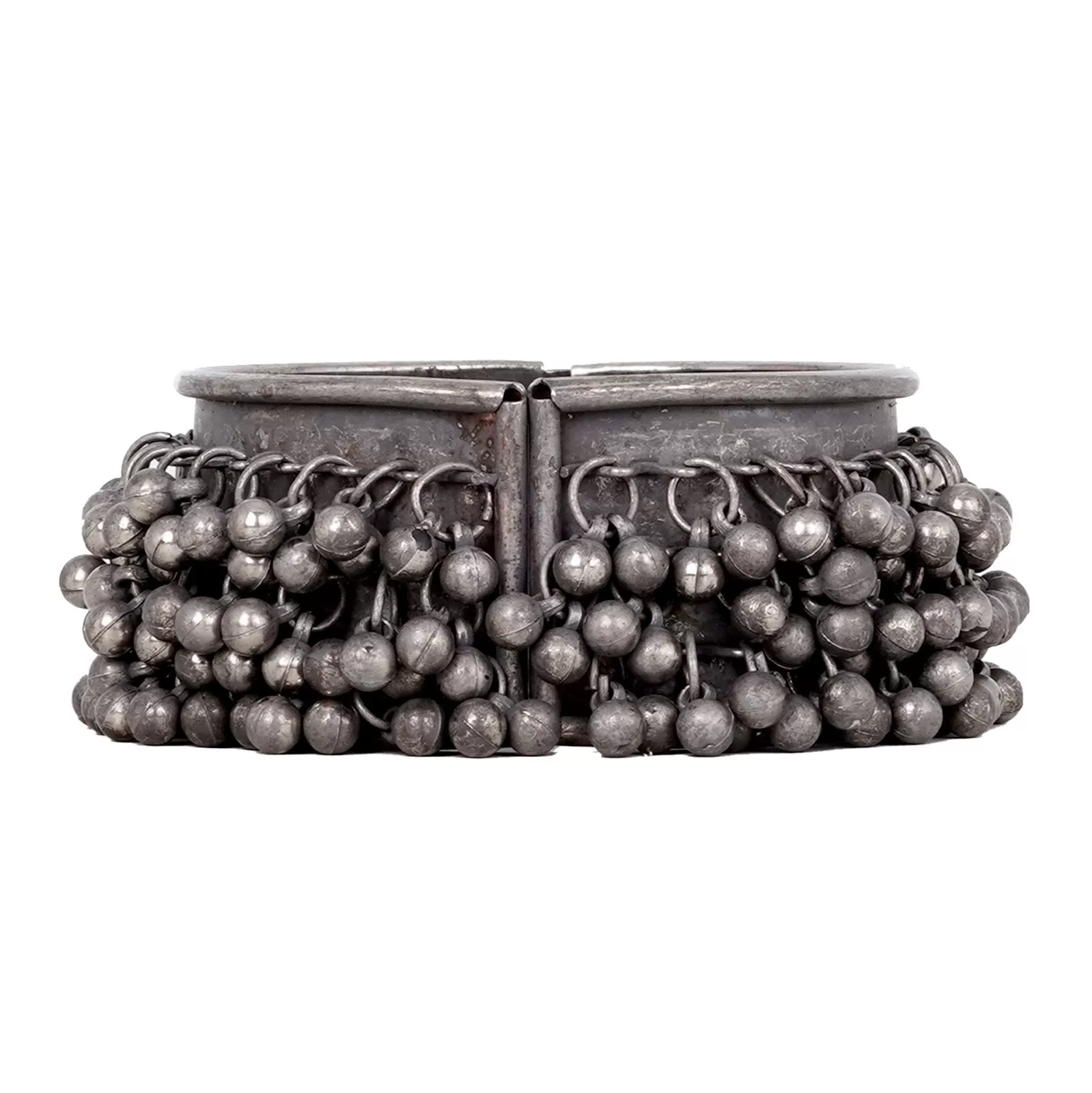 Teejh Vinisha Antique Silver Polish Ghungroo Bracelet