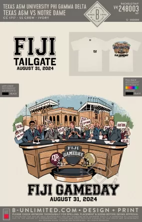 Texas A&M University Phi Gamma Delta - TAMU vs Notre Dame - CC - 1717 - SS Crew - Ivory