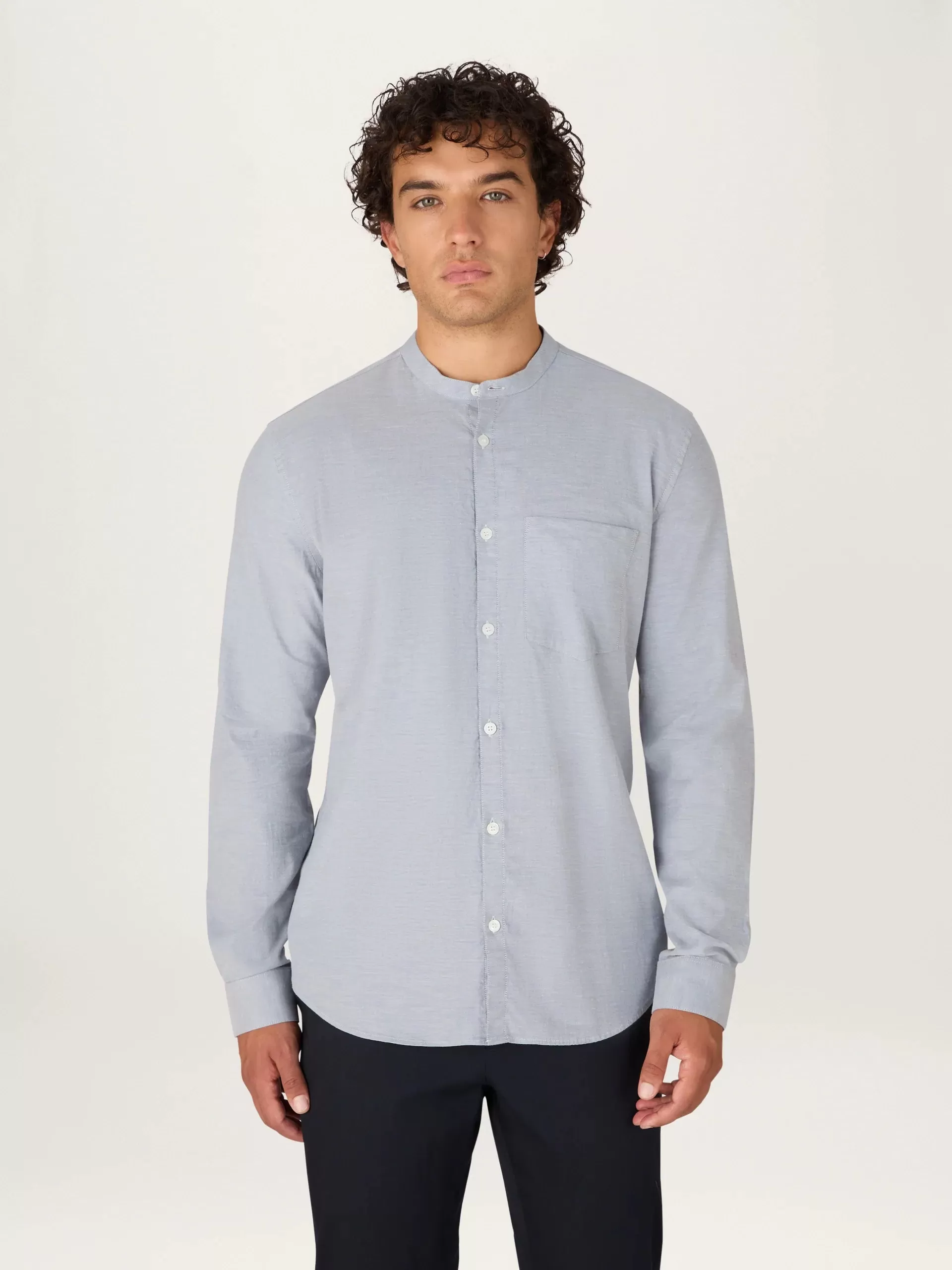 The All Day Shirt || Chambray | Pinpoint Cotton