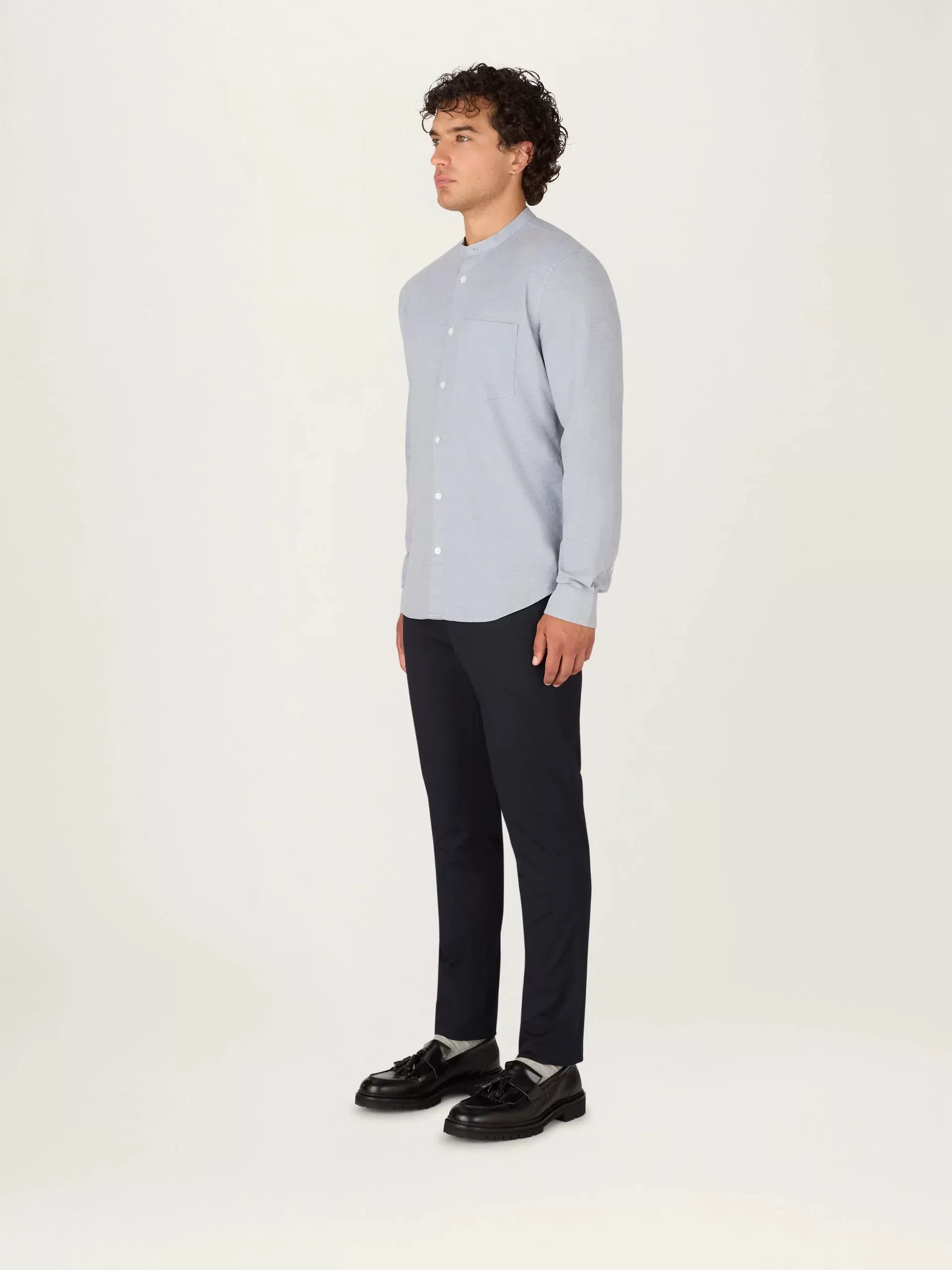 The All Day Shirt || Chambray | Pinpoint Cotton