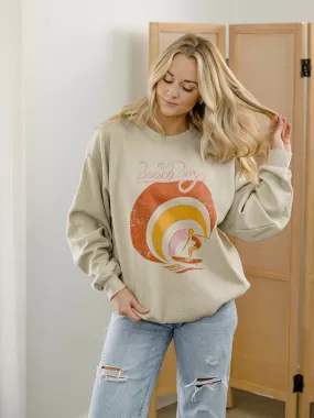 The Beach Boys Surfer Girl Sand Thrifted Sweatshirt