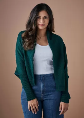 uimi - Saskia Shrug - Merino Wool - Emerald