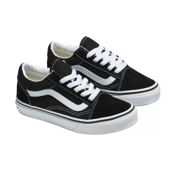 Vans Kids Old Skool Shoe - Black/True White