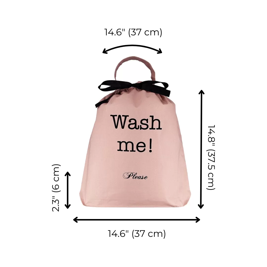 Wash Me, Laundry Bag, Pink/Blush