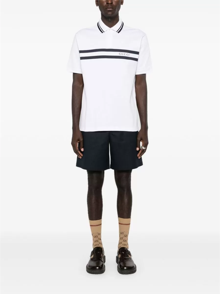 WEB-STRIPE TAILORED SHORTS