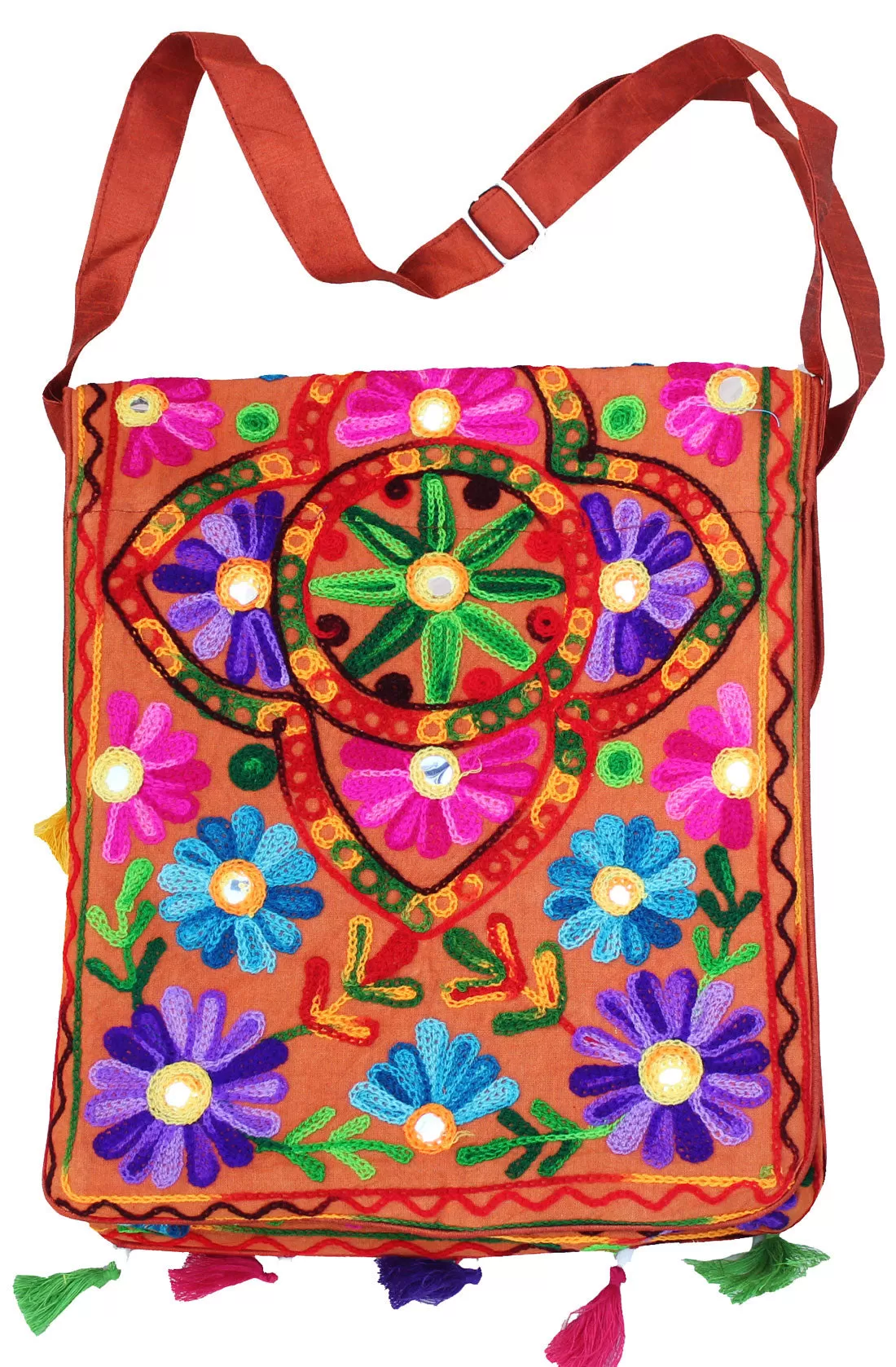 Womens Indian Clothing Bohemian Hippie Gypsy Cross Body Shoulder Bag