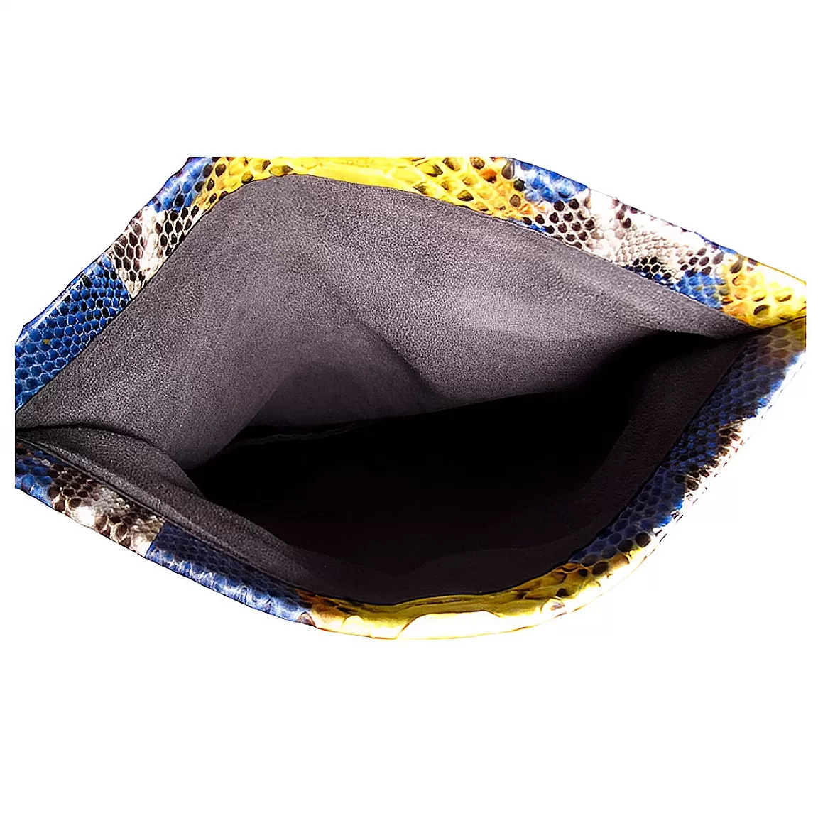 Yellow and Blue Clutch Bag